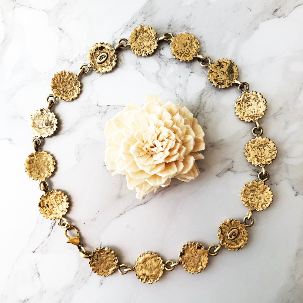 Vintage Signature Sunflower Necklace - Picture 4 of 6
